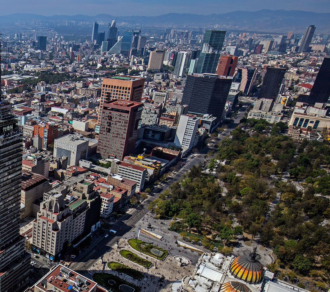 image of Mexico City towards the west